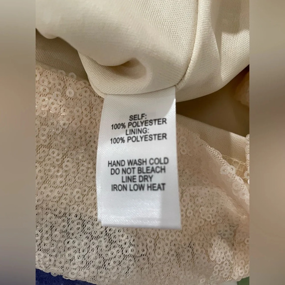 Lulu’s cream sequined dress, size small - Picture 10 of 10